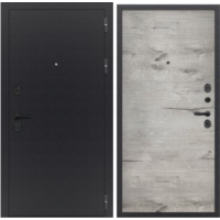 Дверь входная FlyDoors АРКАН ЛОФТ Букле черный - Канадский дуб арктик